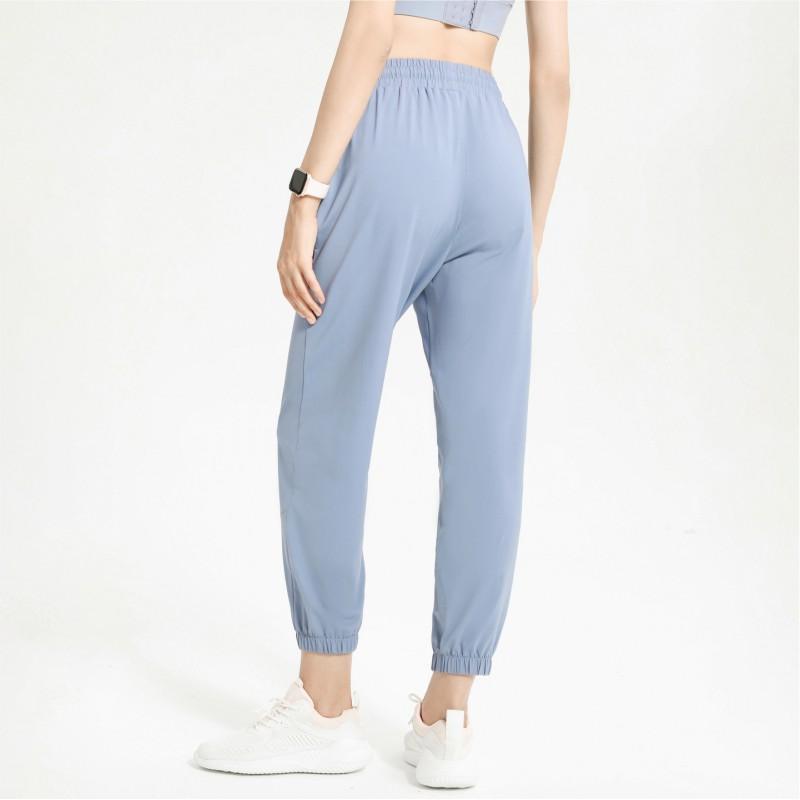 Womens UPF40 Quick-Dry Lightweight Wide-Leg Joggers With Drawstring Waist Yoga Running Summer Outdoor Activities