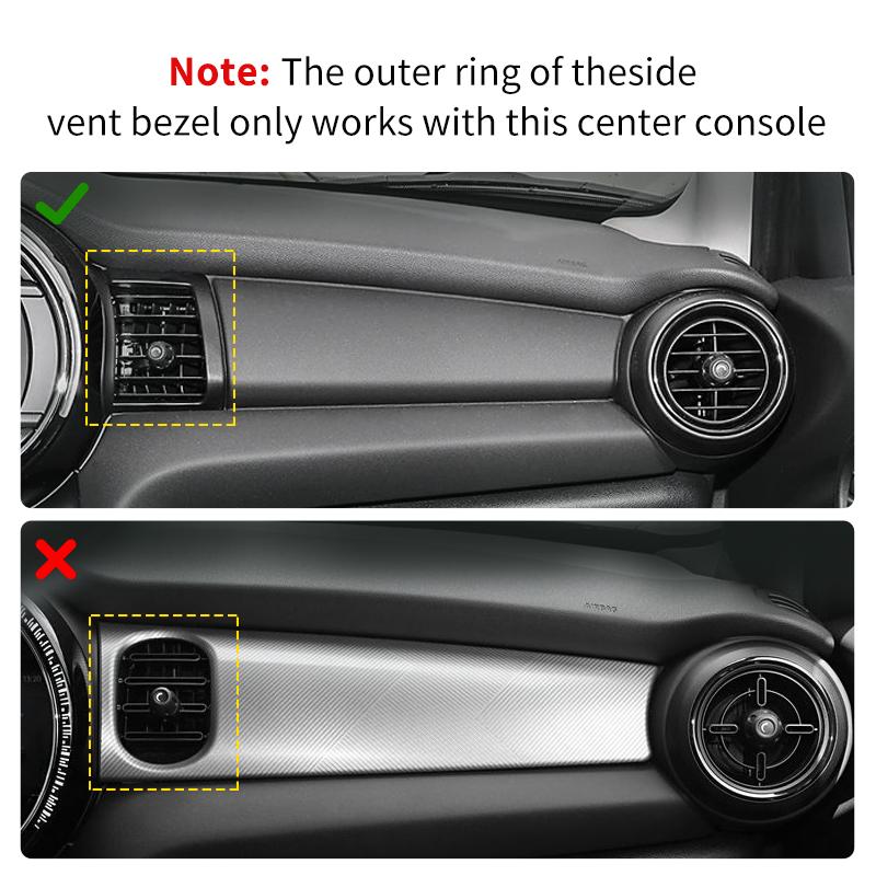 Kryt kroužku výdechu vzduchu do auta Pouzdro pro Mini Cooper One S JCW F55 F56 F57 Karbonové vlákno Kryt Pouzdro Dekorace Nálepka Příslušenství