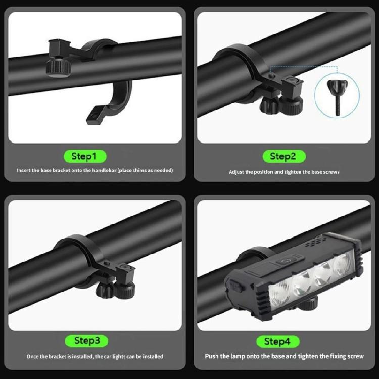 Waterproof Road Bike Front Lamp Powerful Bicycles Front Headlight USB Rechargeable Bicycles Light Easy To Install