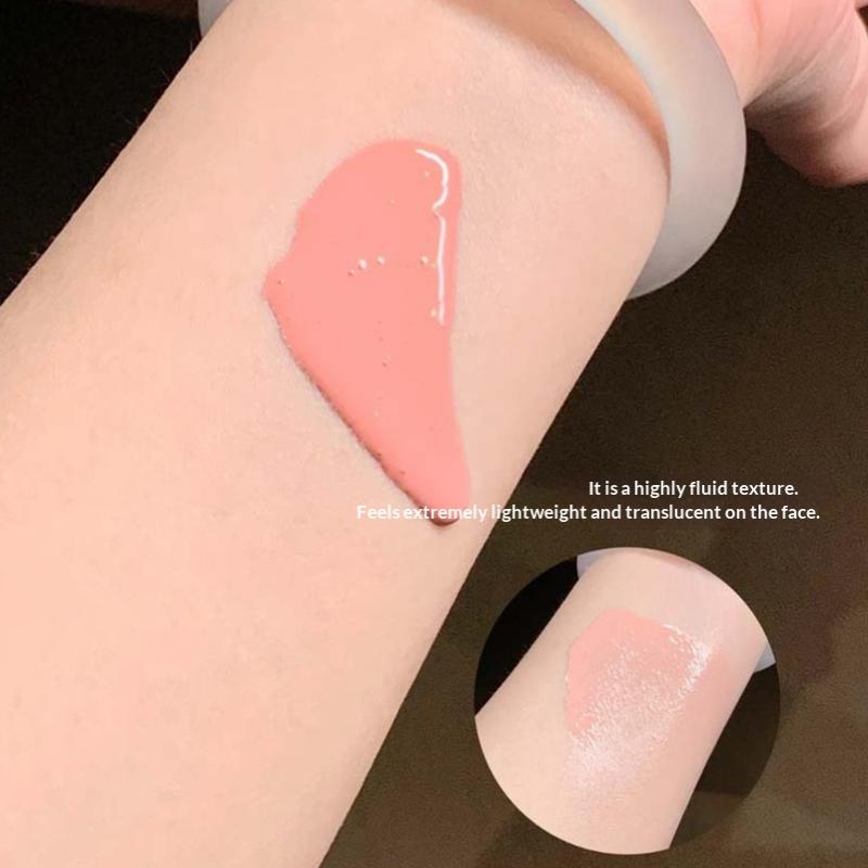 Cappuvini Gloss Clear Water-Like Blush Liquid Sweet Girl'S Energetic Blush For Daily Whitening Naturally Breathable Lightweight