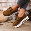Frühlings-/Herbst-Sneakers Damen Laufschuhe Outdoor Atmungsaktiv Schnürschuh Dicke Sohle Lässiger Bequemer Schuh Große Größe 36~43