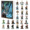 Advent Calendar Contains 24 Gifts, Cute Figures Doll Advent Calendar, Countdown Calendar With Surprise Toys, Collectible Figures Gift For Kids