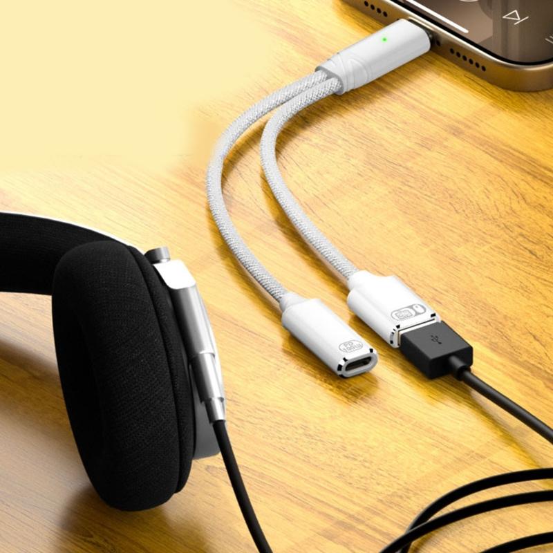 Rozdzielacz USB C Typu C Podwójna Wtyczka 100W Adapter Szybkiego Ładowania Kabel Rozdzielający Typ C Męski do Podwójnego Żeńskiego Kabla dla Telefonu