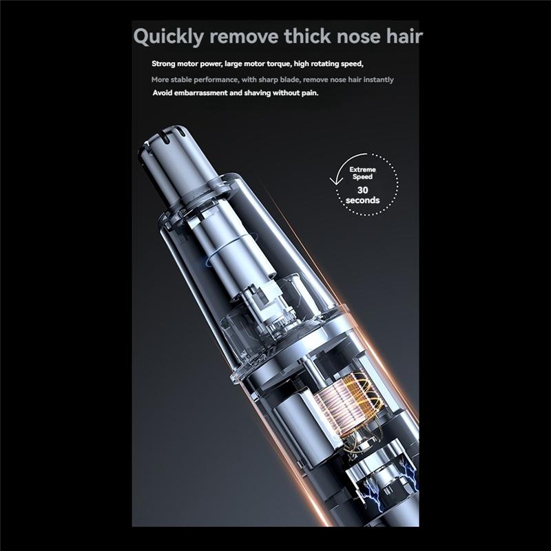 New Electric Nose Hair Trimmer Automatic Washable Trimmer Efficient And Safe, Compact Design For Travel A