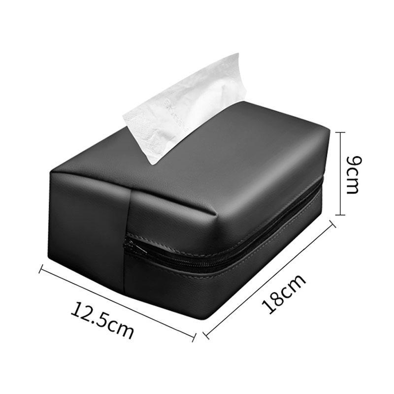 For BMW E38 E46 F15 E90 E92 E87 G20 G30 Car Tissue Box Leather Seat Back Storage Bag Universal Sun Visor Sunshade Tissue Holder