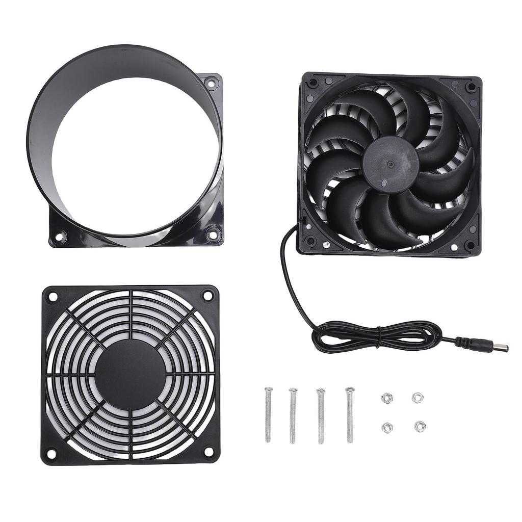 Solar Powered Exhaust Fan ABS Solar Round Vent Fan Kit for Kitchen Pet House Chicken Coop Greenhouse