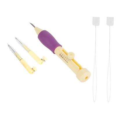 Embroidery Needle Punch with 3 Sizes Needle Pen Kit Tool for   Craft