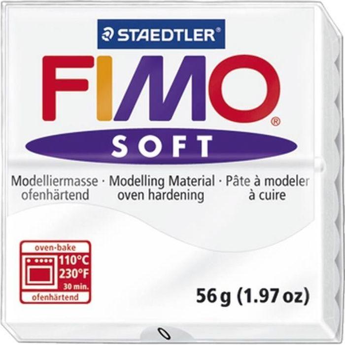 STAEDTLER Fimo Soft Block 56 G White Modeling Clay