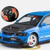 cwtnuk1 1/24 Mitsubishi EVO 9 JDM Super Sport Racing Toy Car Diecast Metal Rally Miniature Sound & Light Gift For Kid Boy Collection