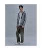 SHIFT.G Washed Color Hoodie Zip Up Gray