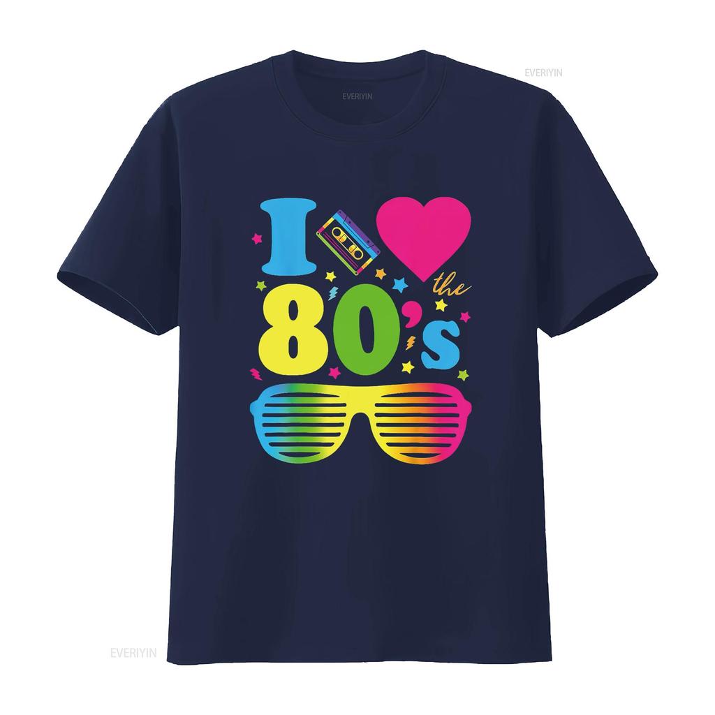 I Love The 80S Clothes For Women Party Funny T Shirt Vintage Washed Casual Slightly Soft Graphic Comfortable Breathable Unisex