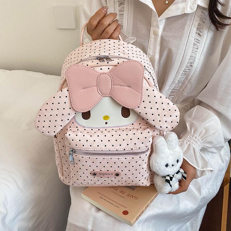 Schoolbag Cute Melody Cartoon Backpack Women's 1011 Spring and Summer New Student Light Going Out Commuting Versatile School Bag