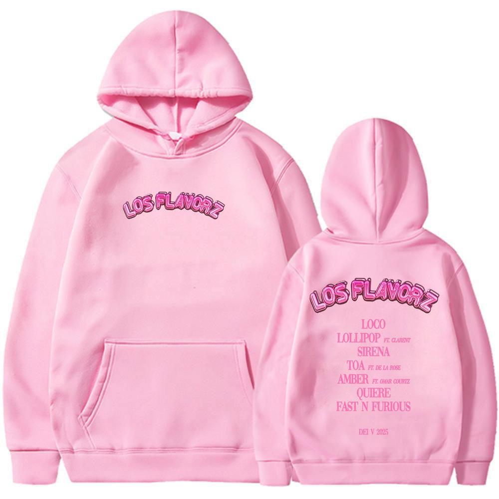 Rapper Dei V LOS FLAVORZ 2025 Album Hoodies Herren Damen Kleidung Mode Hip Hop Langarm Sweatshirt Komfort Übergroßer Pullover