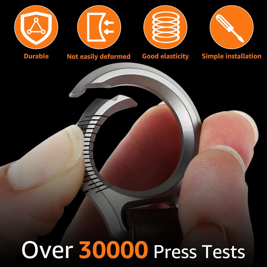 Leder Schlüsselanhänger Rindsleder Auto Schlüsselanhänger Titan Metall Schlüsselring Luxus Herren Mode Schlüsselanhänger Personalisierbar Kreative Schlüsselanhänger Clip