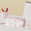 Study Supplies Large Capacity Fashionable Pencil Case Bowknot Pencil Case with Zipper Portable Stationery Case Storage Bag