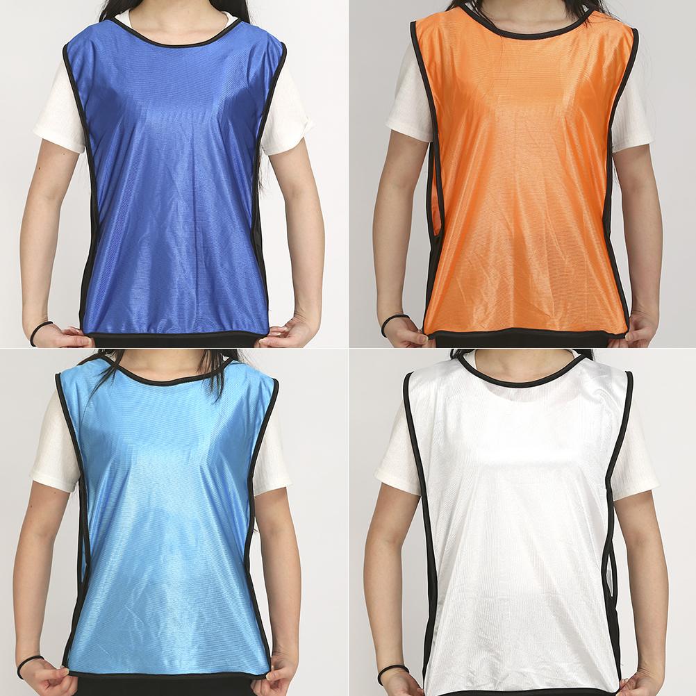 10Pcs Kids Scrimmage Training Vest Practice Jersey Pennies Bibs for Soccer Basketball Football