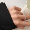 925 Adjustable Exquisite Silver Ring With Twinkling Crystal For Everyday Wear Or Gifts