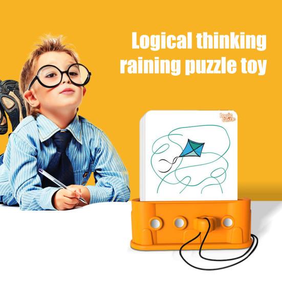 1/2/3 Sets Logic Castle Educational Cards Logical Thinking Training Fine Motor Skills Problem Solving Flashcards Brain Teaser Toy for Kids Ages 3-6
