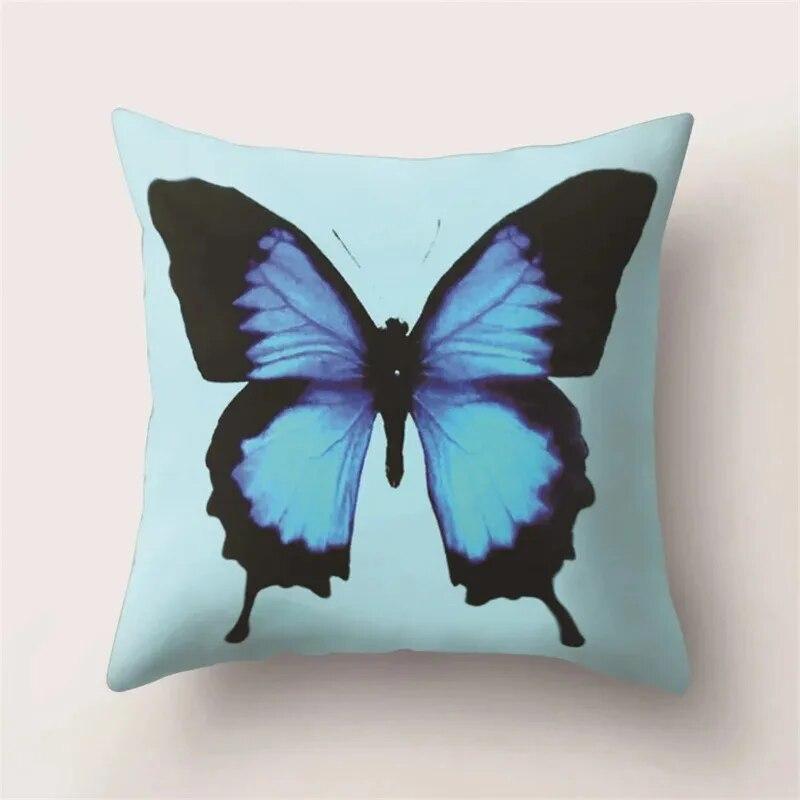 Simple Colorful Butterfly Print Pattern Luxury Home Decoration Pillowcase Living Room Sofa Car Cushion Cover