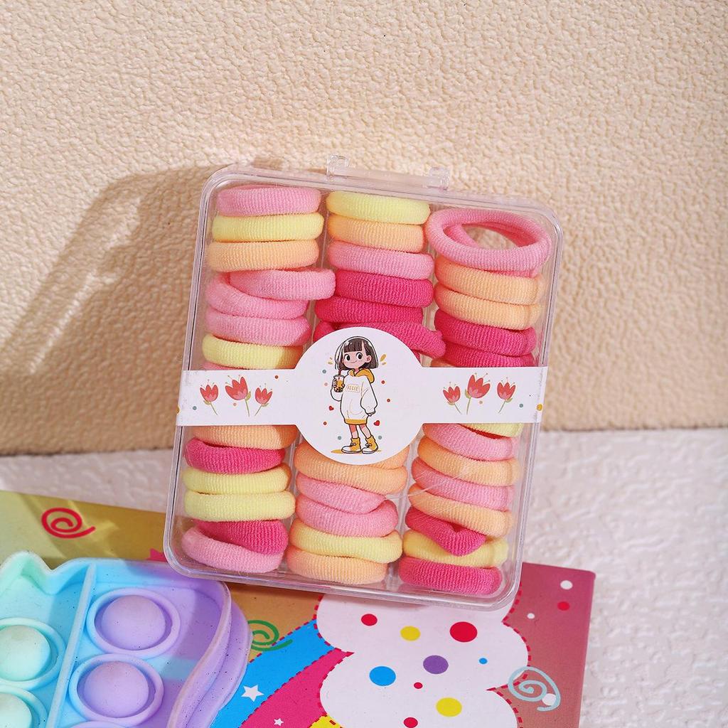 Large, high-elasticity hair ties for girls: gentle on hair, perfect for high ponytails, durable and ideal for students.