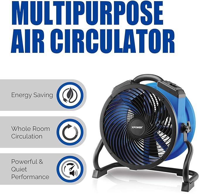XPOWER FC-300 Atemberaubende Luftzirkulation Axialventilator Luftzirkulation