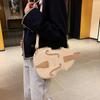 Vintage Violin Shaped Backpack Small Crossbody Bag Unique Accordion Style Shoulder Bag Casual Daily Use Lightweight Design