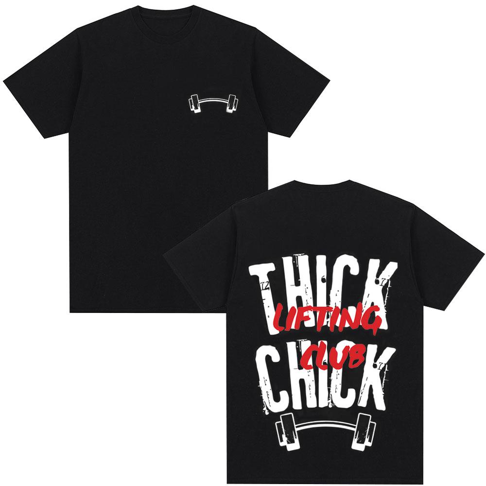 Be Happy Lift Fun Weightlifting Pattern Tshirt Men and Women Casual Fashion Large Cotton Popular Tshirt