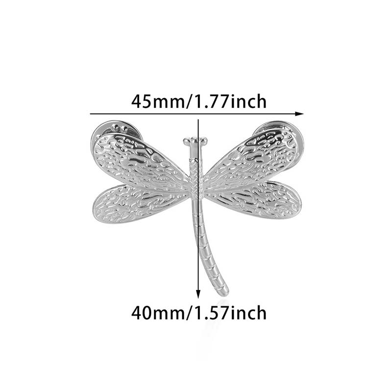 Stainless Steel Dragonfly Brooch For Women Men Vintage Gold Color  Animal Insect Scarf Buckle Brooch Jewelry Gifts 2025 New