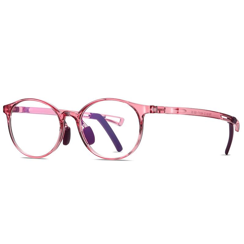 Kids Anti Blue Light Glasses for Children Boys Girls Transparent Round Frame Clear Lens Computer Phone Eyewear