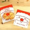 100pcs Christmas Handle Bag for Candy Chocolate Cookie Nougat Biscuit Xmas Packing Gift