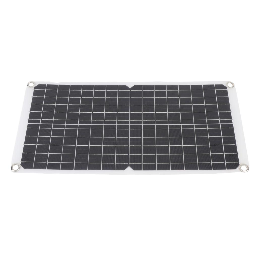 Monocrystalline Solar Battery Panel Kit Flexible 17W 18V 0.94A with USB Port for Camping Car Boat