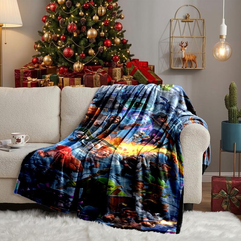 Clash Royale Heroes Collage Blanket Lightweight Ideal Bedding Blanket Perfect for Travel, Camping, Living Rooms, Offices, Sofas, Fan Christmas Gift