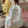 Schoolbag Japanese Soft Cute Embroidery Puppy Star Backpack Lightweight Washed Nylon Student Bag Junior High School Student Bag