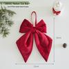 Red Christmas Bow Plush Hanging Tree Ornament