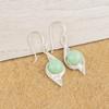 Chrysoprase Gemstone Handmade 925 Sterling Silver Drop Earrings 1.80" Partywear Jewelry Gift For Wife EE-55-19