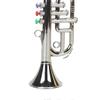 Trumpet 3 Tones 3 Colored Keys Simulation Play Mini Musical for Children Birthday Toy Silver