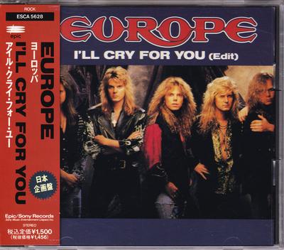 CD EUROPE  Ill Cry For You ESCA5628 Epic 1992 Japon Rock Occasion