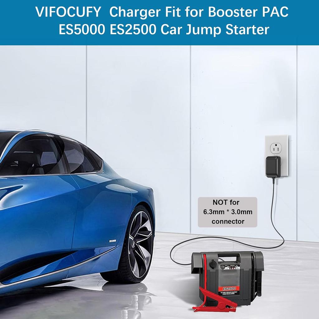 Power Cord 19V Charger For Booster PAC ES5000 ES2500 ESP5500 J1000 J850 AC Power Supply Adapter For Booster Auto Truck/Motor Jump Starter Charger