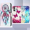 Wind Chimes Flower Butterfly Painting Leather Flip Wallet Phone Case Stand for OPPO Reno 15 12FS 12F 11F 11 9 8 Pro 8 Lite 8