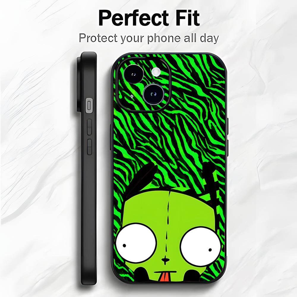 

Quirky Cult Cartoon I-Invader Zim Phone Case Phone Case Soft Packaging Lightweight For iPhone17 16 15 14 13ProMax iphone12promax