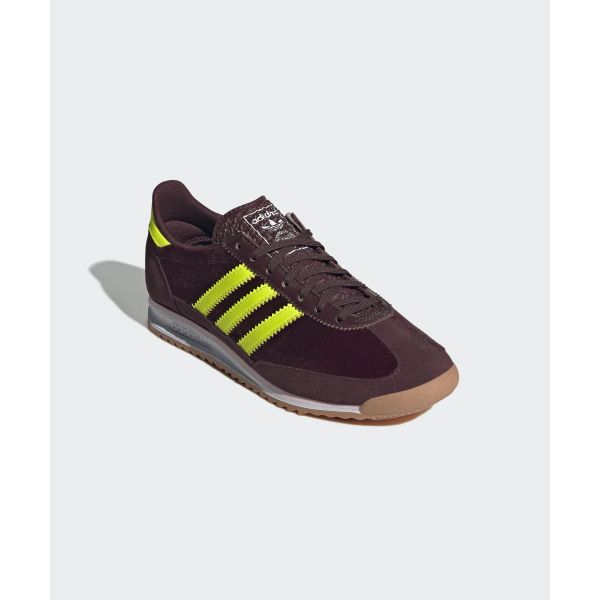 adidas  SL72 OG Aurora Ruby Solar Yellow Velvet Women Sneakers Red Gum JI0195