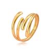 European & American Multi-Layer Adjustable Stainless Steel Index Finger Ring for Women