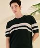 CHASECULT Men'S Cool Touch Block Round Neck Short Sleeve Sweater-Dbrk5613D0H