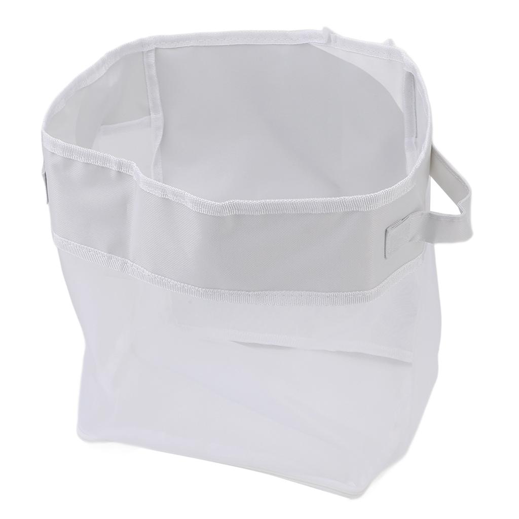 Bath Toy Storage Bottom Zipper Large Capacity Quick Drainage Bathtub Toy Organizer for Bathroom