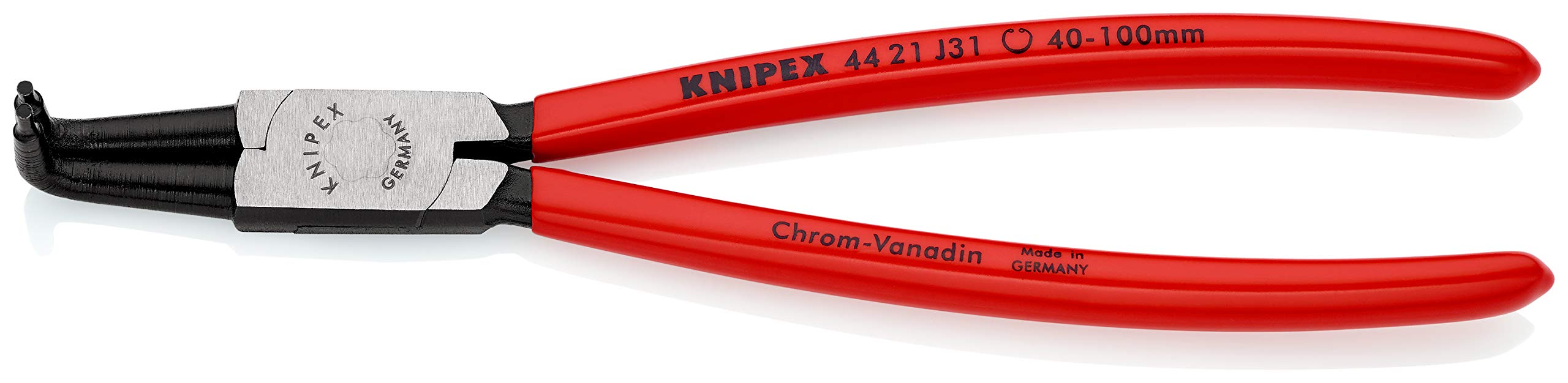 

Knipex Плоскогубцы для стопорных колец изогнутые 4421J31 4421-J31 для отверстий, чёрный