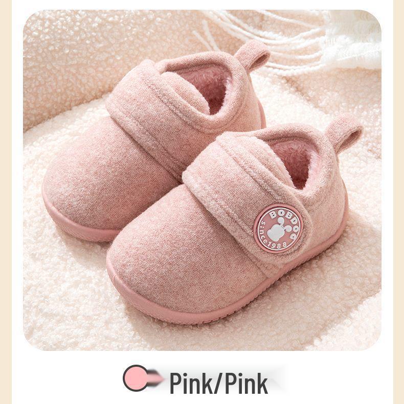 Bobodou Winter Warm Cotton Slippers for Toddlers - Boys & Girls Snow Boots