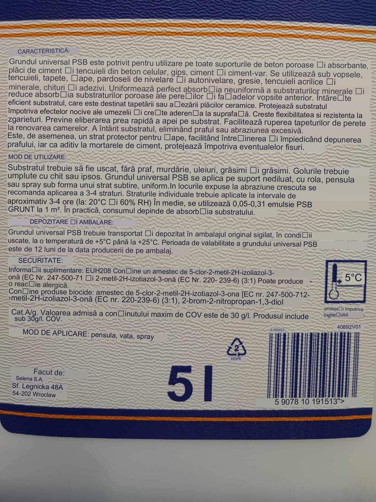 Imprimador de penetración profunda PSB 5l