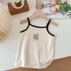 Summer Girls Cotton Cartoon Camisole Thin Breathable Sleeveless Vest Kids Underwear Top