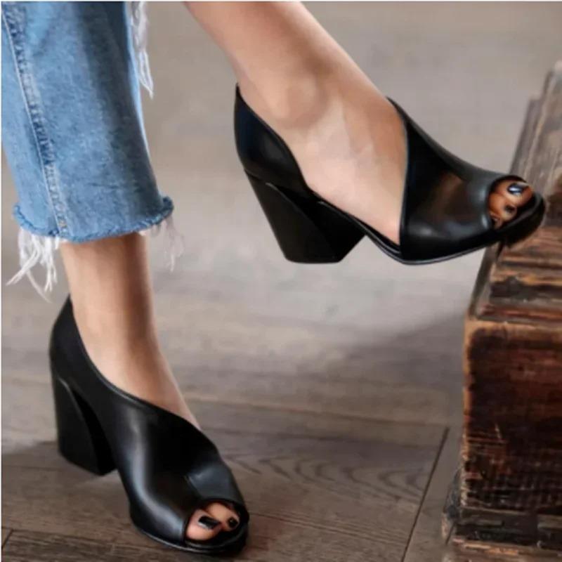 

Fashion Shoes Women Sandals Open Toe Sandals Woman Sexy Sandals Ladies Casual High Heel Elegant Footwear Zapatillas 35EU/CN36 чёрный