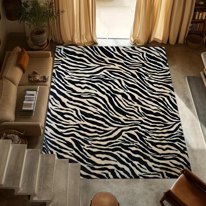 Tierprint Leopard Tigerprint Großer Teppich Feiertag Rutschfest Wohnzimmer Schlafzimmer Arbeitszimmer Esszimmer Home Office Dekor Teppich